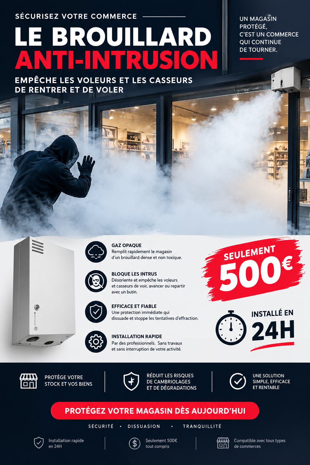 Affiche SmokeDefense : le brouillard anti-intrusion